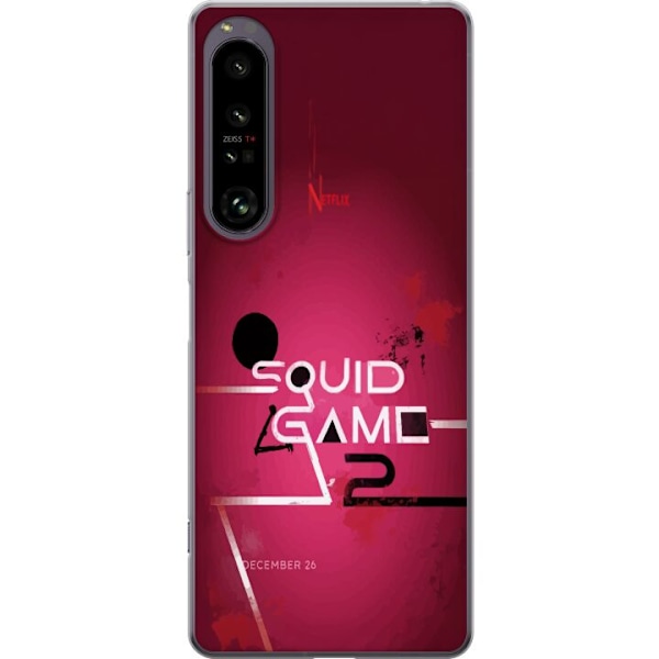 Sony Xperia 1 IV Gennemsigtig cover Squid Game 2 - Röd