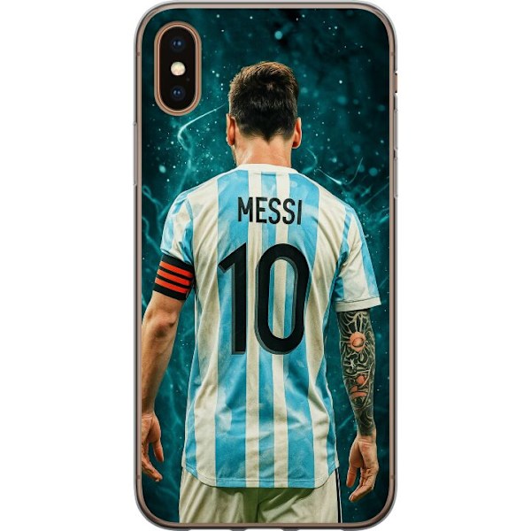 Apple iPhone XS Max Läpinäkyvä kuori Messi