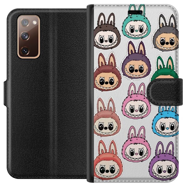 Samsung Galaxy S20 FE Lompakkokotelo Labubu Macaron Monster -