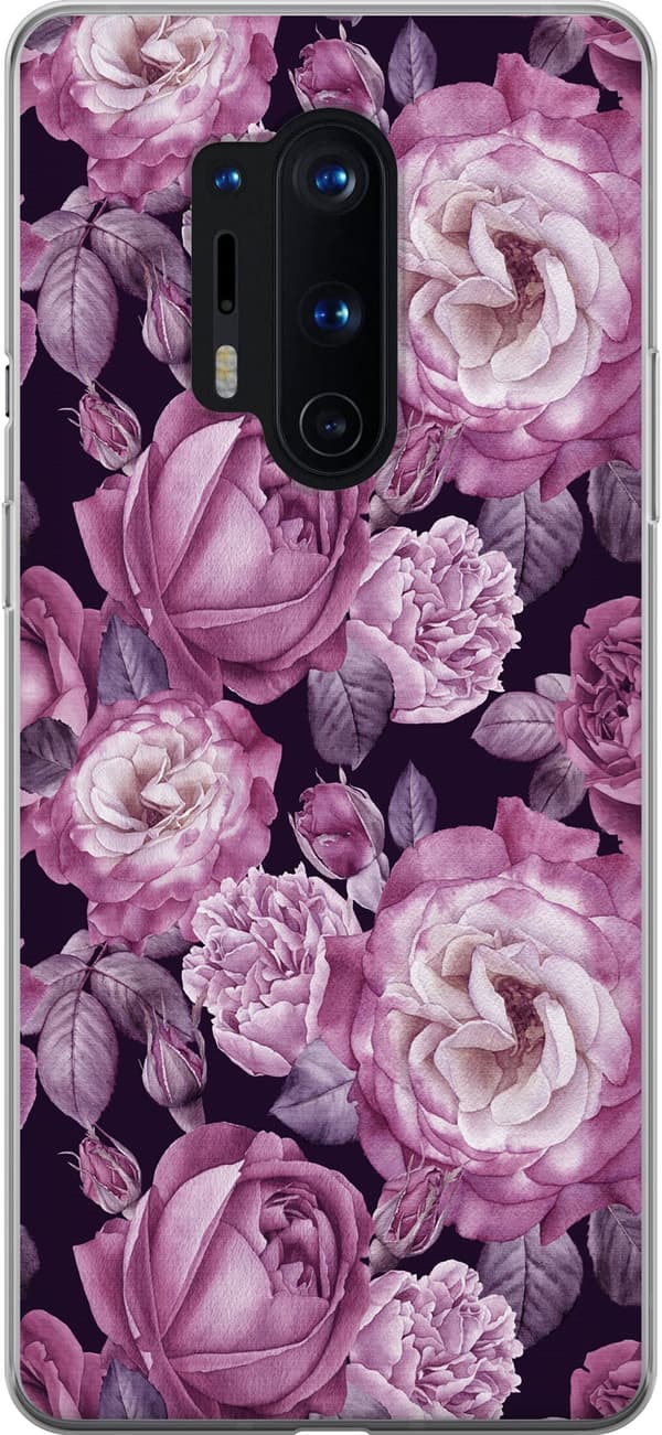 Kompatibelt Mobildeksel til OnePlus 8 Pro Blomster