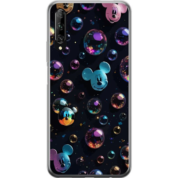 Huawei P smart Pro 2019 Gennemsigtig cover  Mickey Mouse Disney Bobler Design Sjovt Motiv Populær Disneyfigur Tegneserie Børneklassiker