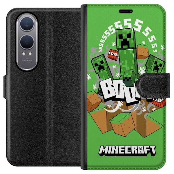 OnePlus Nord CE4 Lite Lompakkokotelo Minecraft Boom