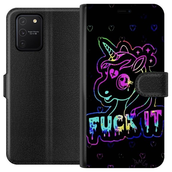 Samsung Galaxy S10 Lite Lommeboketui Fuck it Unicorn