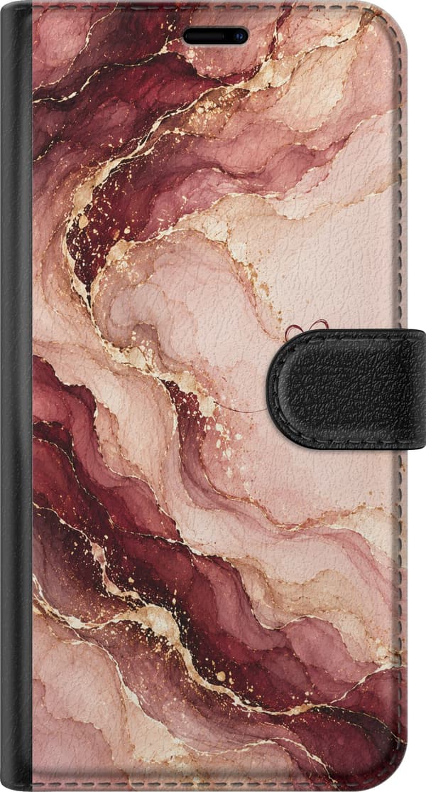 Kompatibel Tegnebogsetui til Google Pixel 10a Vinmarmor pink