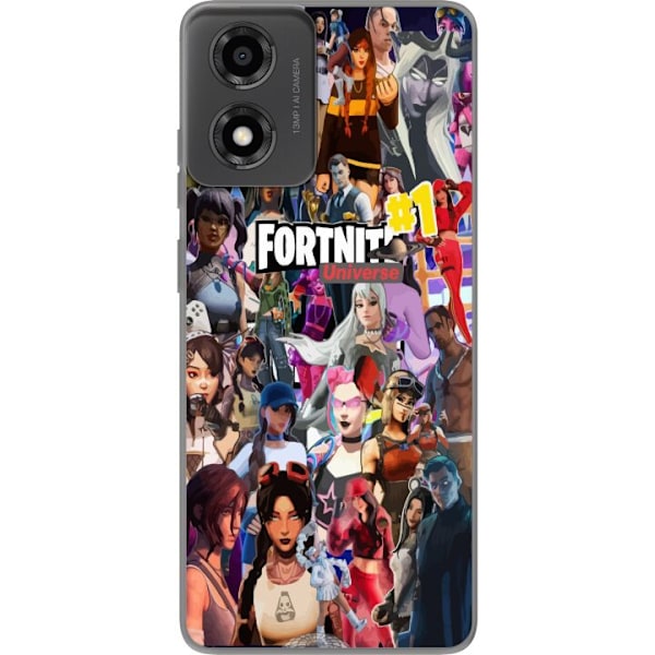 Motorola Moto E14 Gjennomsiktig deksel Fortnite