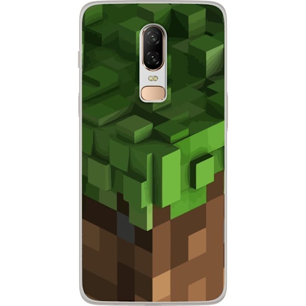 OnePlus 6 Gennemsigtig cover Minecraft Blocks