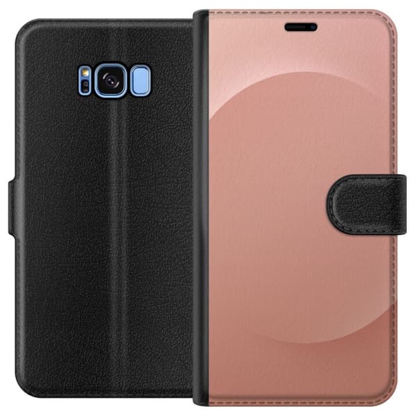 Kompatibelt Plånboksfodral till Samsung Galaxy S8 Rosa Prick