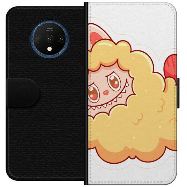 OnePlus 7T Lompakkokotelo Labubu Pesukarhu Pop Mart Hahmo Keräilyesine Söpö Suunnittelu Suosittu Teema Taideteos Leikkisarja