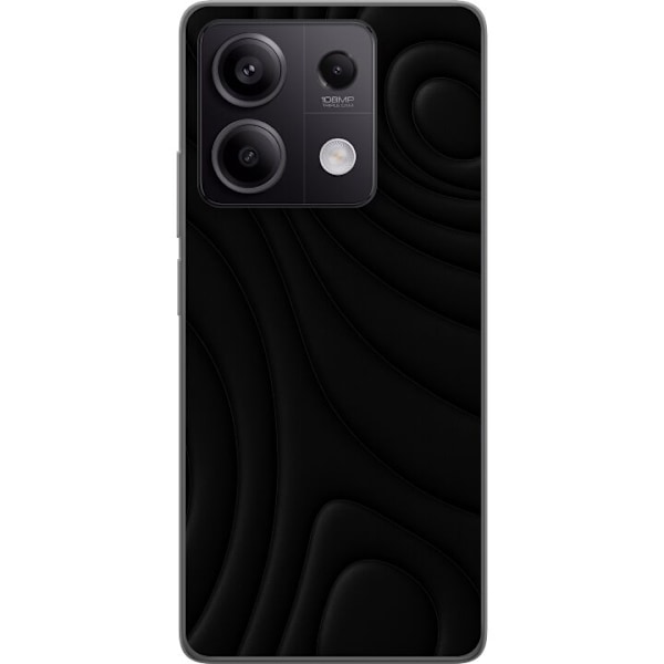 Xiaomi Redmi Note 13 Pro Genomskinligt Skal Black Waves