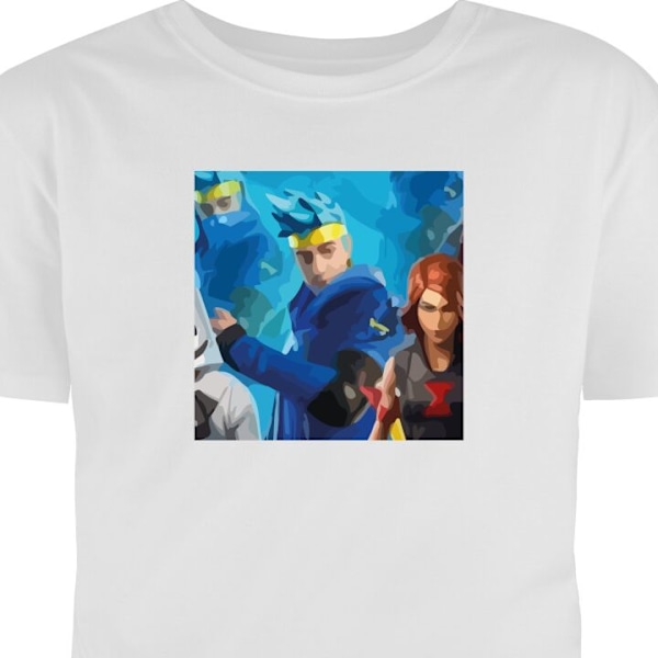 T-shirt til Voksen | Klassisk Voksen T-shirt Fortnite hvid S