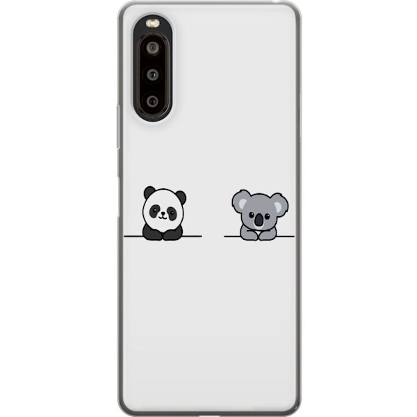 Sony Xperia 10 II Gennemsigtig cover Panda Koala