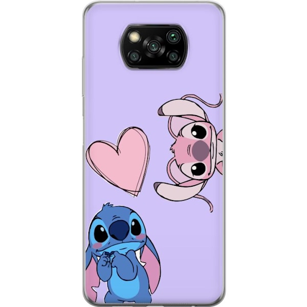 Xiaomi Poco X3 NFC Läpinäkyvä kuori Stitch Mode