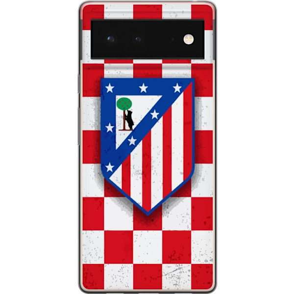 Google Pixel 6 Gjennomsiktig deksel Atletico Madrid