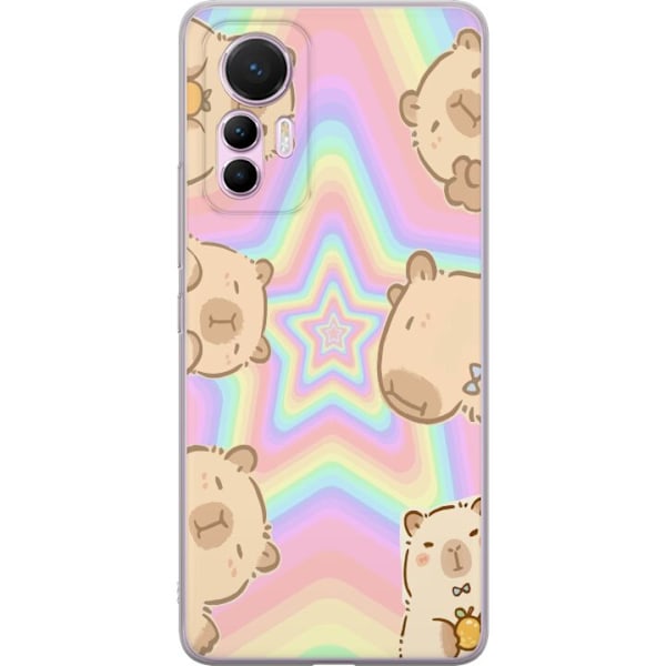 Xiaomi 12 Lite Genomskinligt Skal Kawaii Capybara Galaxy Söt