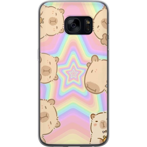 Samsung Galaxy S7 Gennemsigtig cover Kawaii Capybara Galaxy S