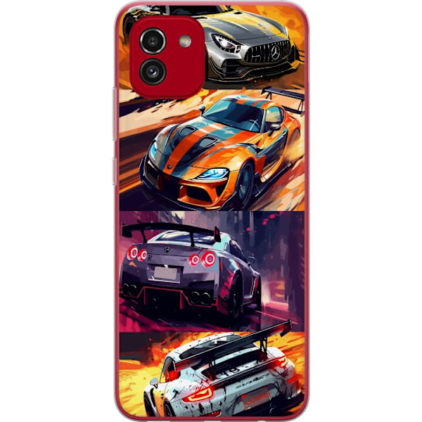 Samsung Galaxy A03 Gjennomsiktig deksel Rallyfeber - intensivt