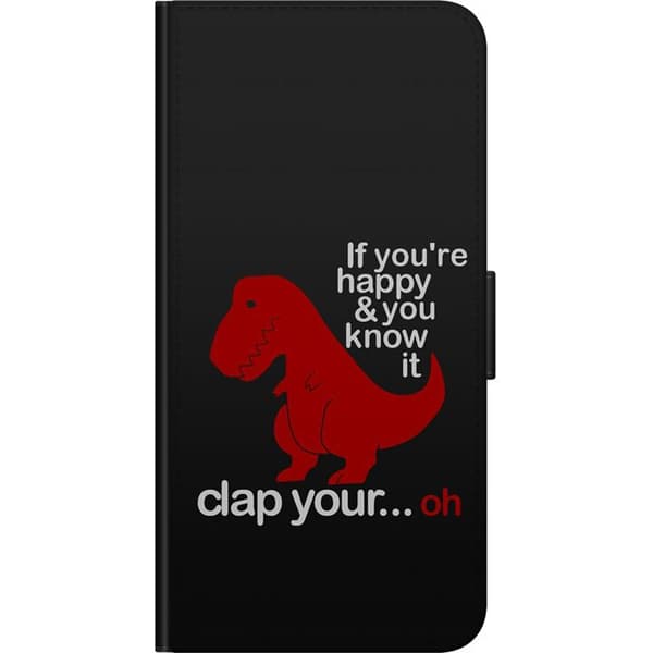 Kompatibel Tegnebogsetui til Samsung Galaxy A20s Dinosaur