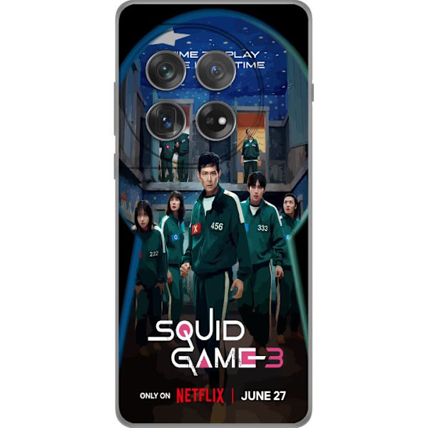 OnePlus 12 Gennemsigtig cover Squid Game Sæson 3 TV-serie karakterer Populære TV-serie motiver Ikoner Spænding Drama Asiatisk design Trend