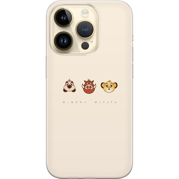 Apple iPhone 14 Pro Gennemsigtig cover Hakuna matata