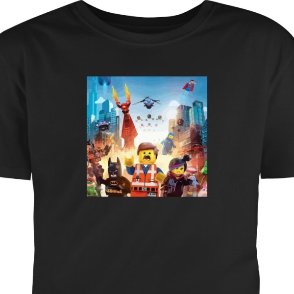 Barn T-shirt Lego svart 9-11 År