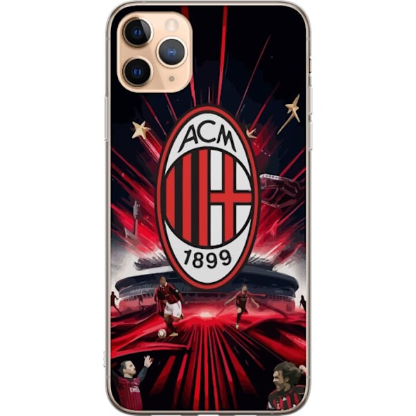 Apple iPhone 11 Pro Max Genomskinligt Skal AC Milan