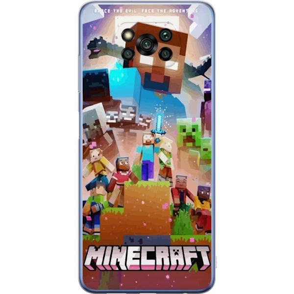 Xiaomi Poco X3 Pro Gennemsigtig cover Minecraft