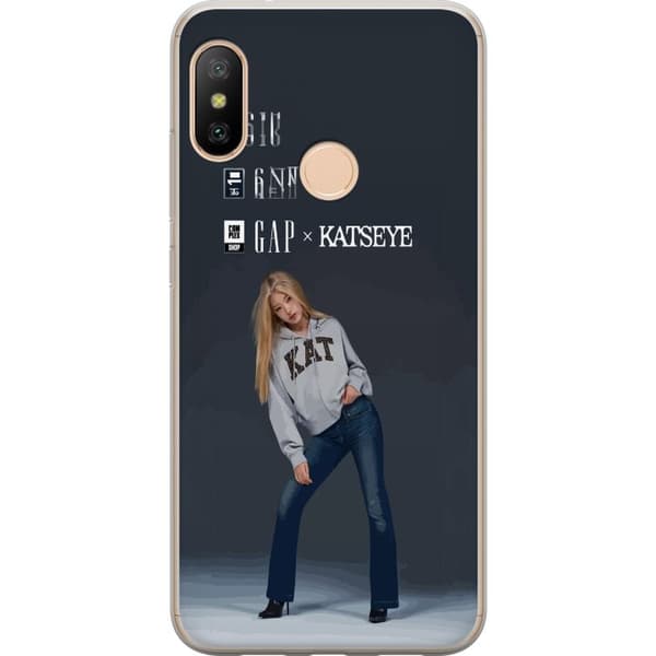 Kompatibelt Mobilskal till Xiaomi Redmi 6 Pro KATSEYE blond modebild grå