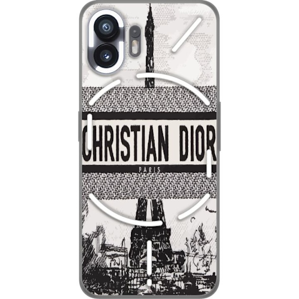 Nothing Phone (2) Gjennomsiktig deksel Christian Dior