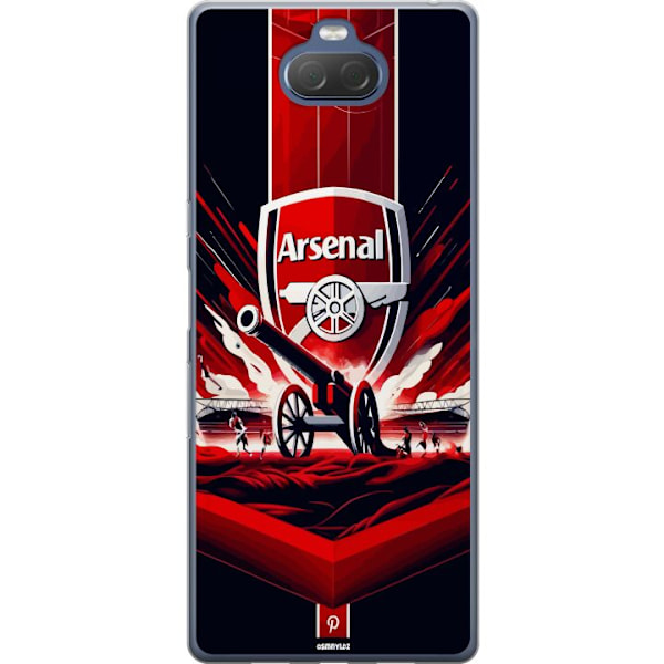 Sony Xperia 10 Plus Läpinäkyvä kuori Arsenal