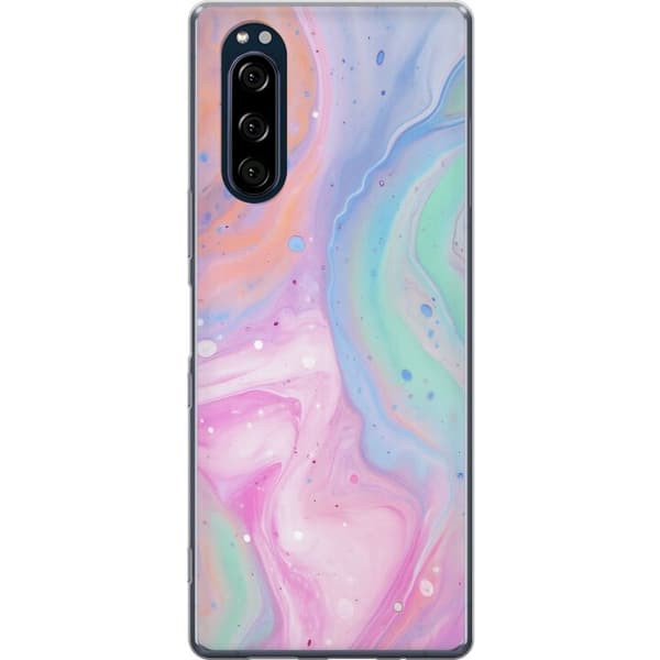 Kompatibelt Mobildeksel til Sony Xperia 5 Pastellmarmor
