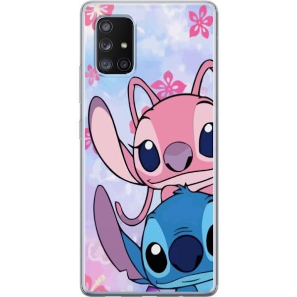 Samsung Galaxy A71 5G Genomskinligt Skal Stitch & Angel
