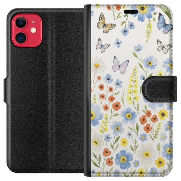 Apple iPhone 11 Plånboksfodral Sommarblommor