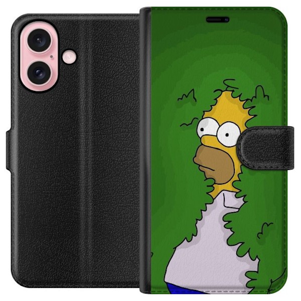 Apple iPhone 16 Lompakkokotelo Homer Simpson