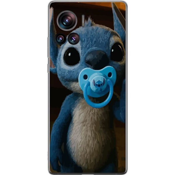 Motorola Edge 30 Ultra Läpinäkyvä kuori Stitch & Napp - vauvateema söpöllä hahmolla