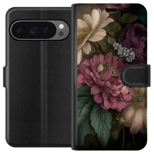Kompatibelt Plånboksfodral till Google Pixel 9 Pro XL Blommor