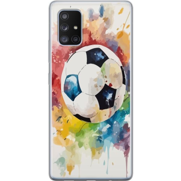 Samsung Galaxy A71 5G Genomskinligt Skal Fotboll
