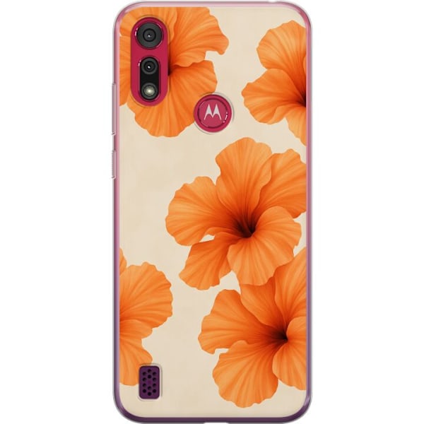 Motorola Moto E6s (2020) Gjennomsiktig deksel Papaya Punch