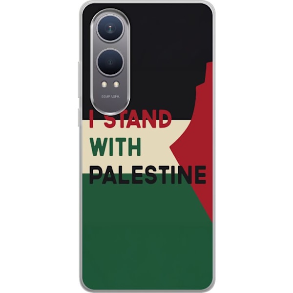 OnePlus Nord CE4 Lite Genomskinligt Skal Stand with Palestine – solidaritetsdesign med starkt budskap