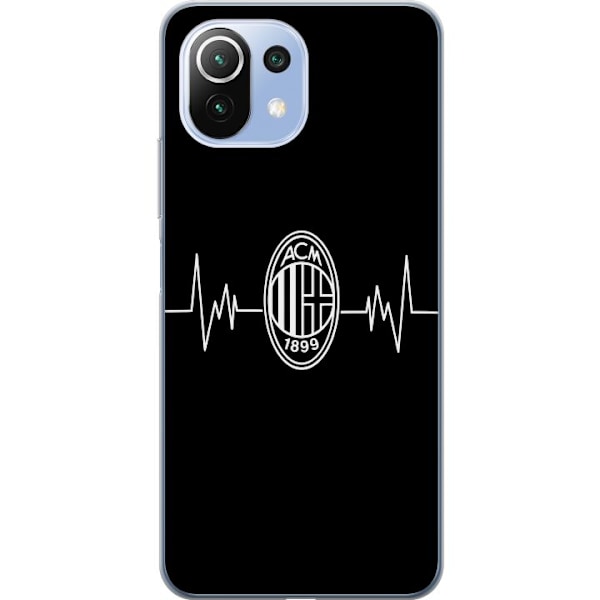 Xiaomi 11 Lite 5G NE Läpinäkyvä kuori AC Milan