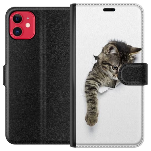 Kompatibel Tegnebogsetui til Apple iPhone 11 Kat