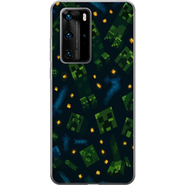 Huawei P40 Pro Läpinäkyvä kuori Minecraft Dungeons Mob