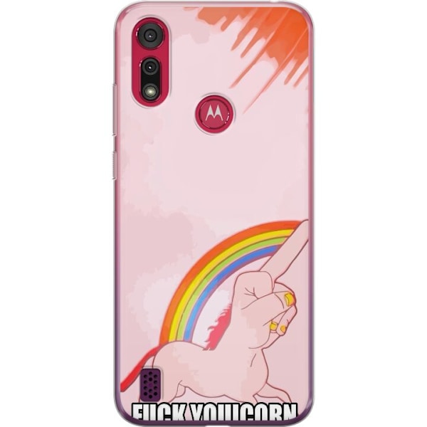 Motorola Moto E6s (2020) Genomskinligt Skal Fuck Unicorn