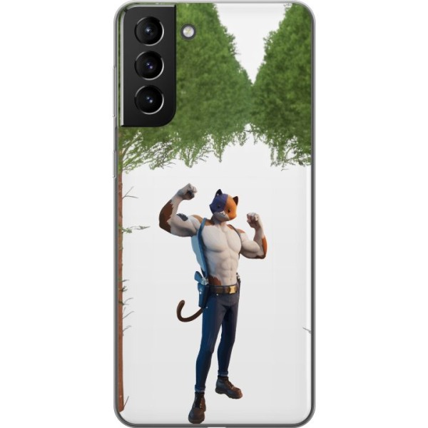 Samsung Galaxy S21+ 5G Gennemsigtig cover Fortnite - Meowscles