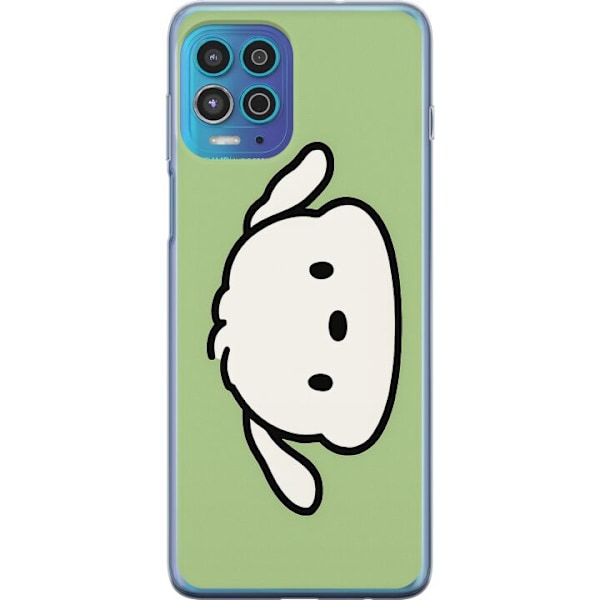Motorola Moto G100 Genomskinligt Skal Snoopy Flip