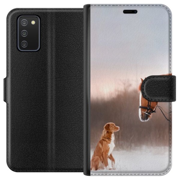 Samsung Galaxy A02s Lommeboketui Hest & Hund
