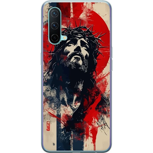 OnePlus Nord CE 5G Läpinäkyvä kuori Jeesus ristillä - kristillinen aihe vahvalla symboliikalla uskosta ja toivosta