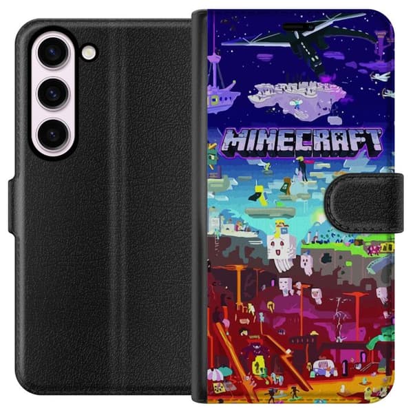 Kompatibelt Plånboksfodral till Samsung Galaxy S23 Minecraft