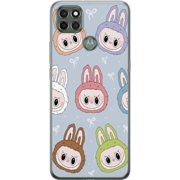 Motorola Moto G9 Power Genomskinligt Skal Labubu Star Pattern