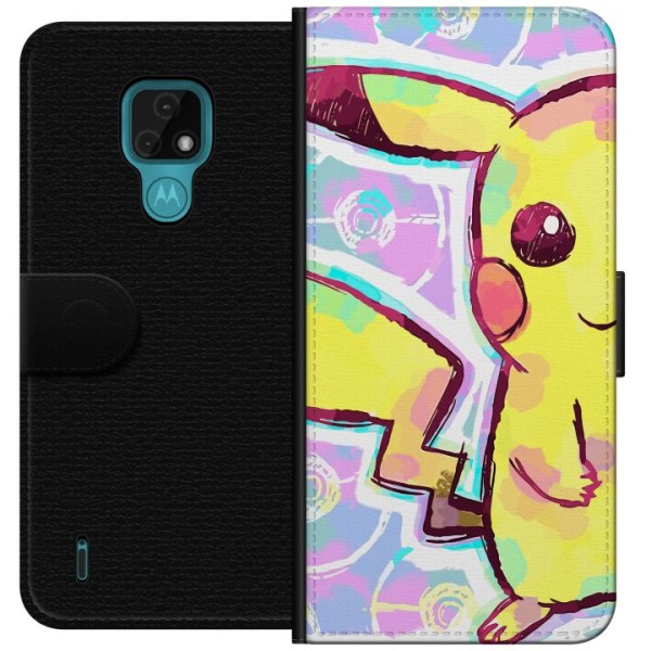 Motorola Moto E7 Plånboksfodral Pikachu 3D