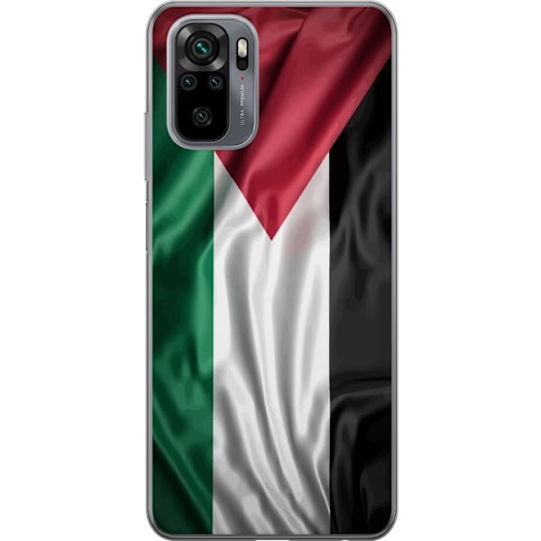Xiaomi Redmi Note 10 Läpinäkyvä kuori Palestiinan lippu – ikoninen vapauden symboli punaisessa, mustassa, valkoisessa ja vihreässä